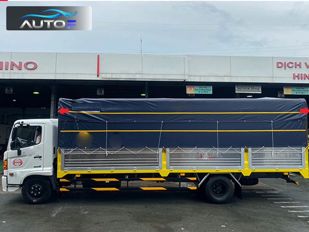 Xe tải Hino FC9JLTC (6.4t - 6.7m) thùng mui bạt bửng nhôm